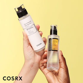 COSRX label close view showing ingredient highlights for transparency