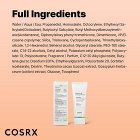 COSRX sunscreen on beach towel showing outdoor sun protection use