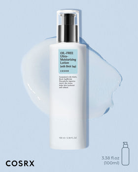 COSRX absorption demonstration showing matte, non-greasy outcome