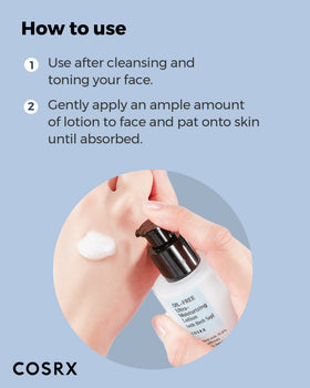 COSRX lotion on bathroom shelf lifestyle suggesting daily routine use