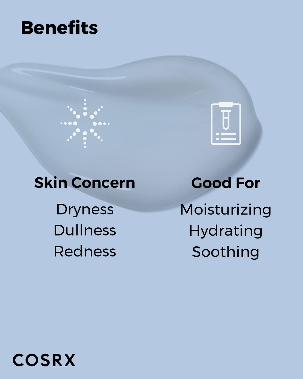 COSRX size comparison with everyday items indicating 100ml capacity