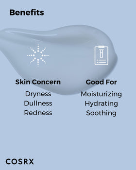 COSRX size comparison with everyday items indicating 100ml capacity