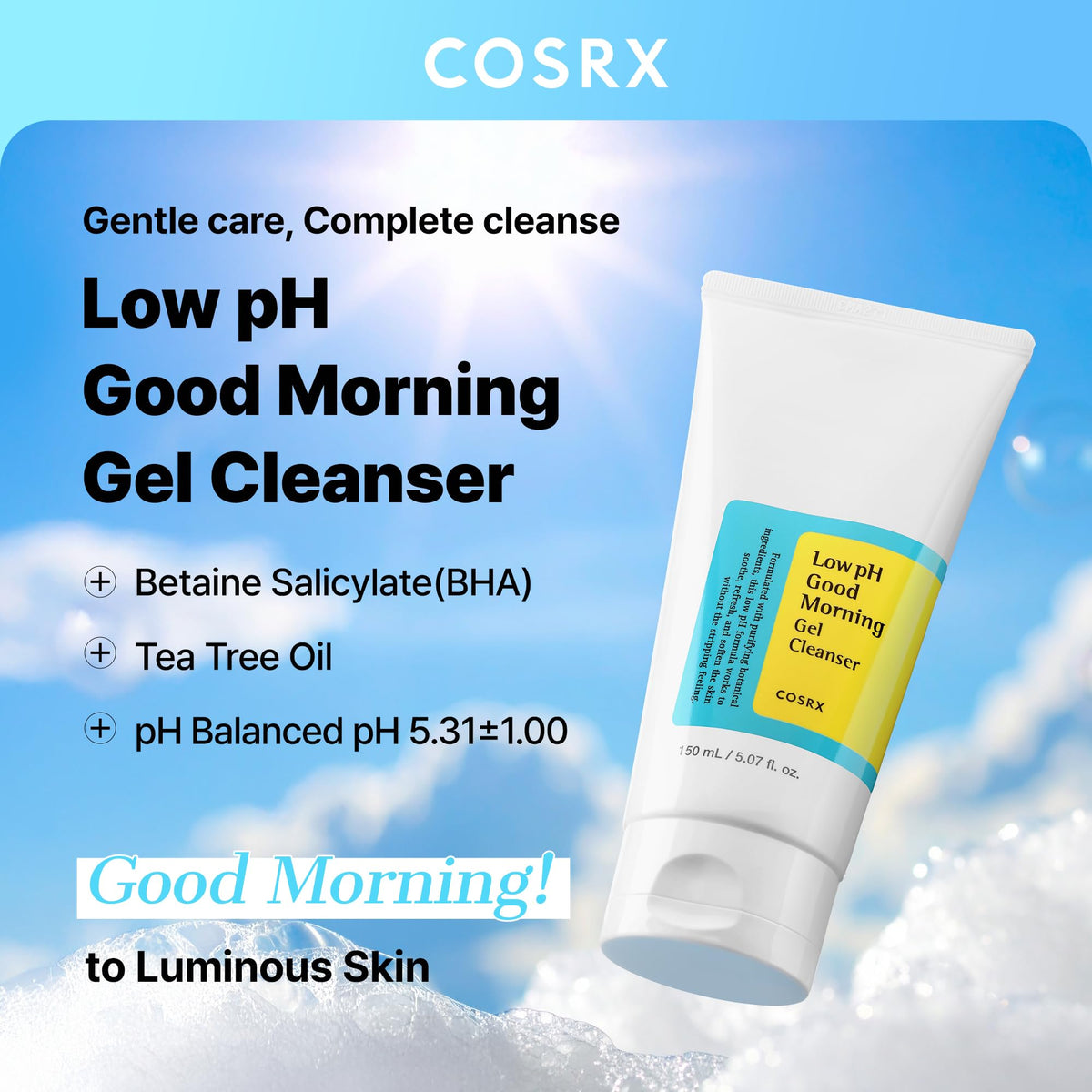 COSRX tube cap and nozzle detail for controlled dispensing and travel safety