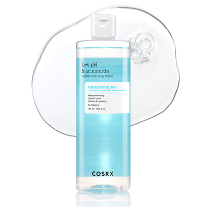 COSRX front packaging showing 400ml bottle and product name benefits