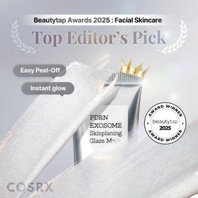 COSRX even application on face illustrating easy spread and non-sticky finish