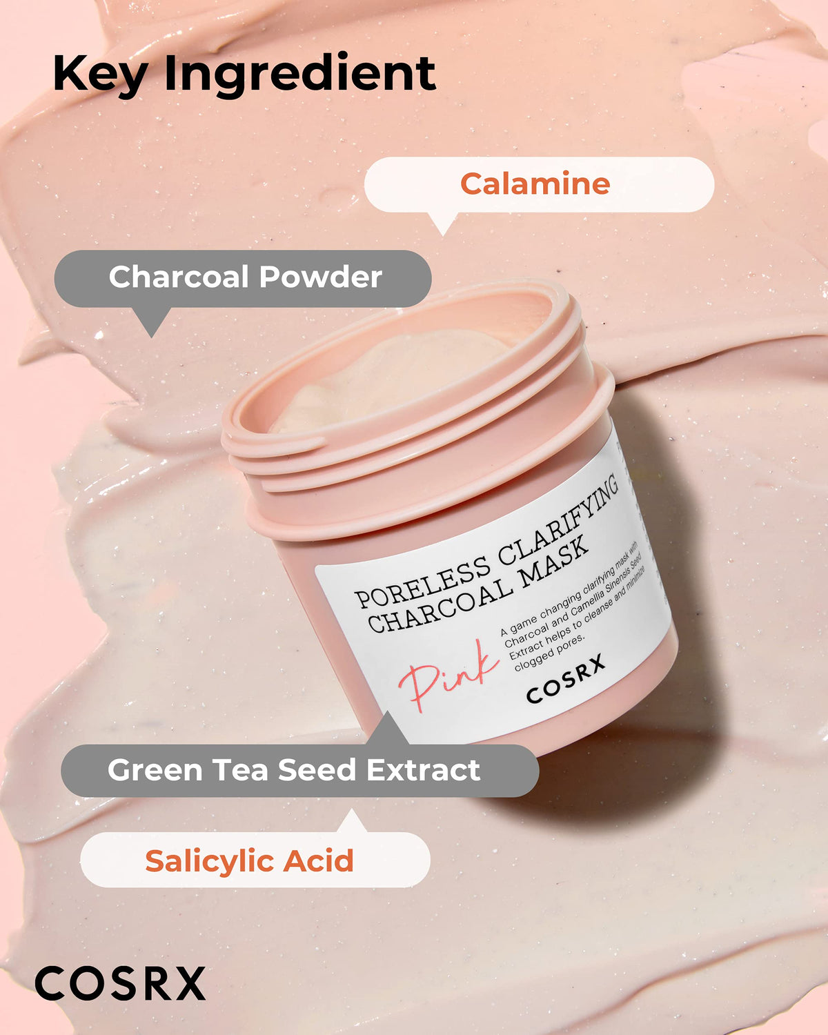 COSRX applied on model cheek mid‑change, visual color‑changing benefit for timing