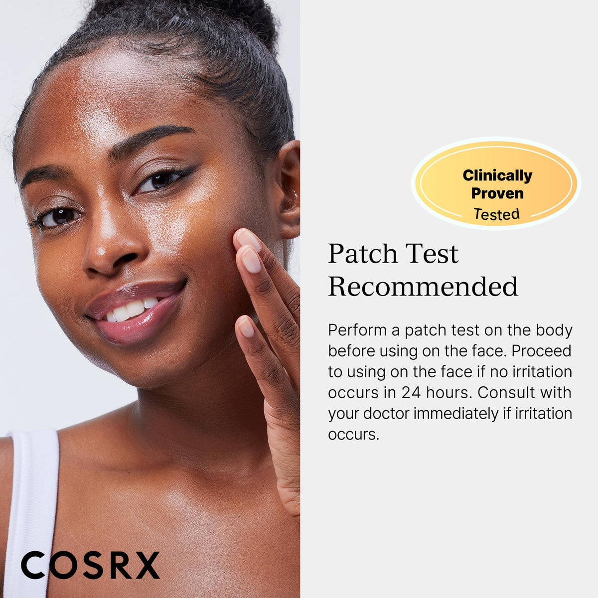 COSRX mask worn overnight in bedroom setting showing overnight hydration benefit