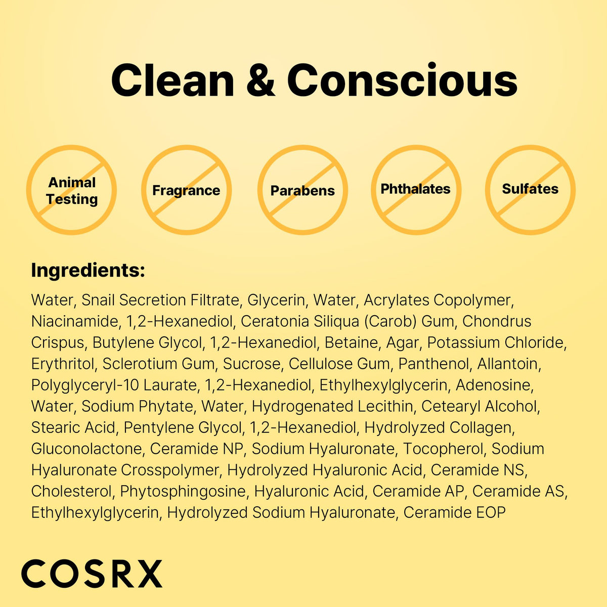 COSRX mask laid beside a hand to show size and travel-ready portability benefit