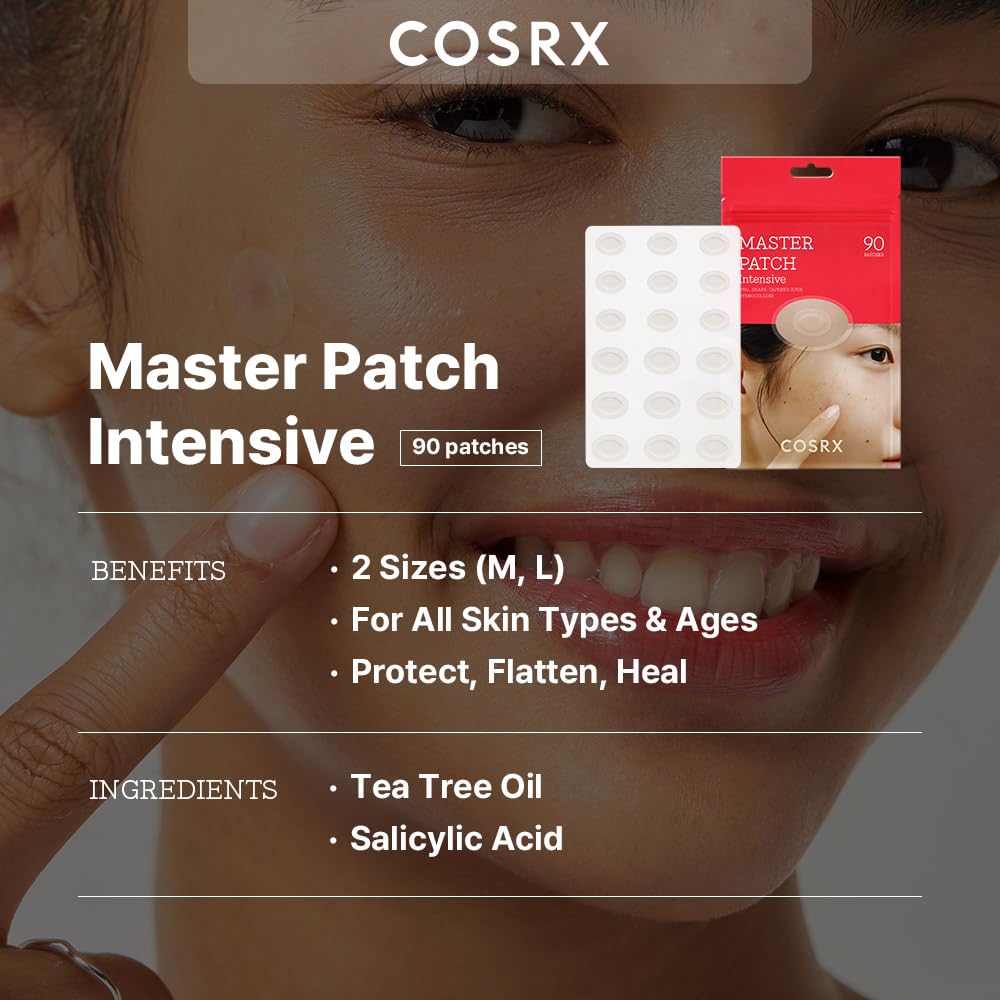 COSRX close-up of oval patches highlighting thin, matte texture