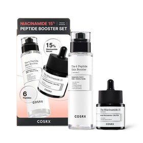 COSRX front packaging of booster set shows both bottles and benefits