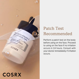 COSRX serum in a bedroom skincare setup at night, portrays easy inclusion in routines