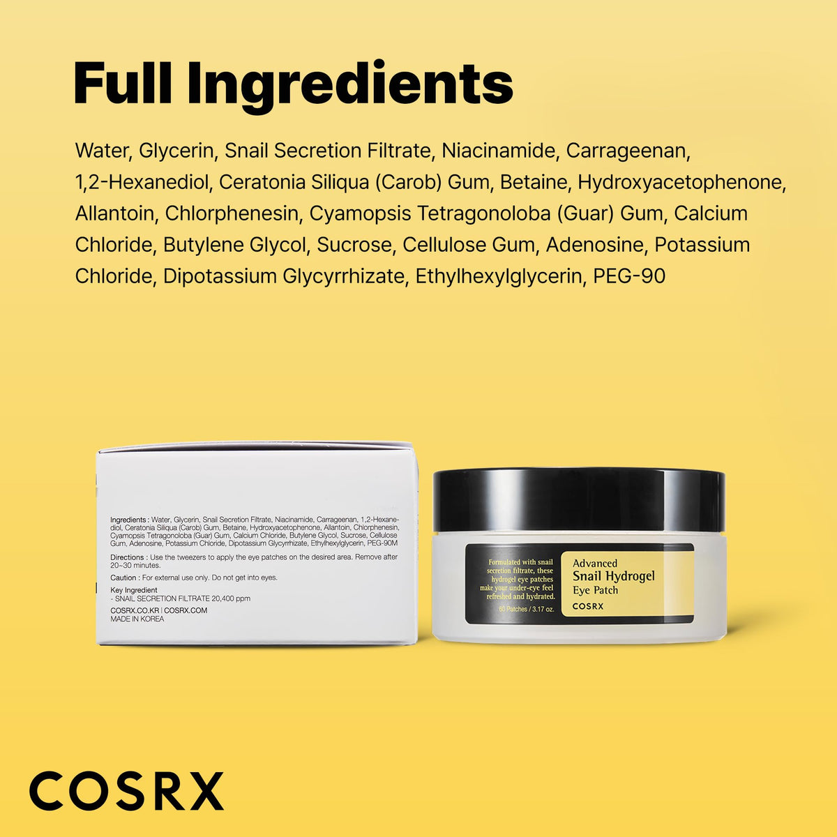Nighttime vanity with COSRX patches ready to use for overnight recovery