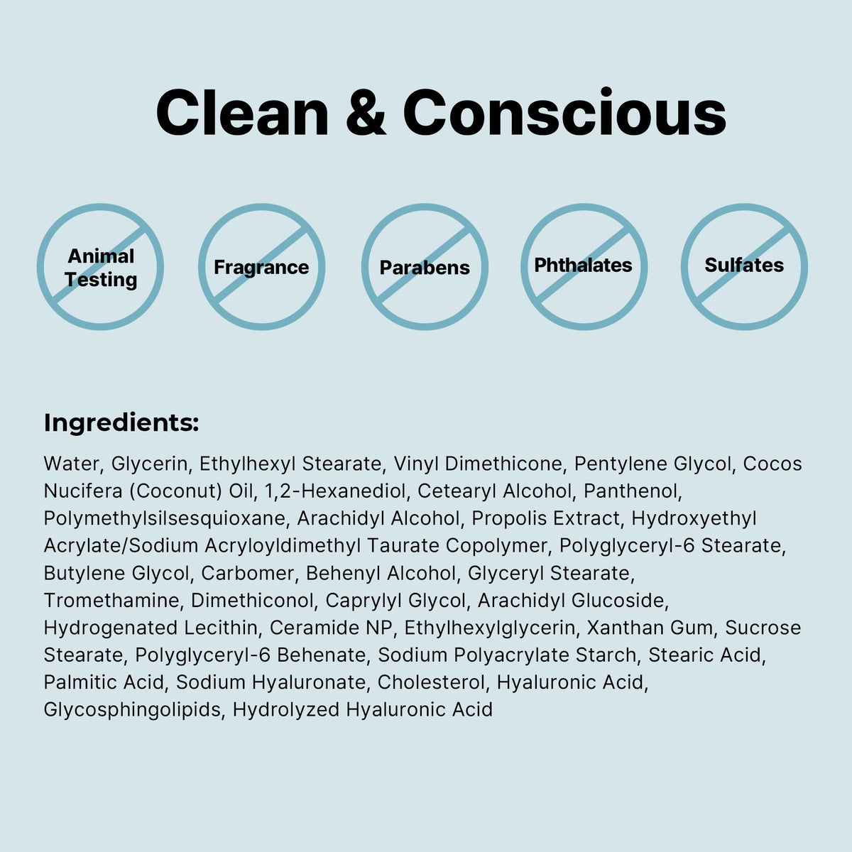 COSRX label detail showing key ingredients and hydration technology benefits