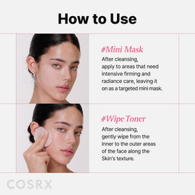 COSRX pad beside cleanser and serum showing makeup-prep benefits