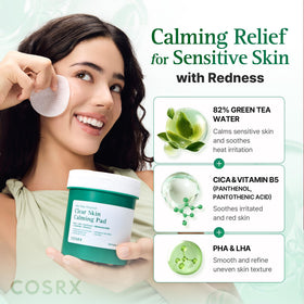 COSRX pre-soaked pad detail highlighting hydrating solution