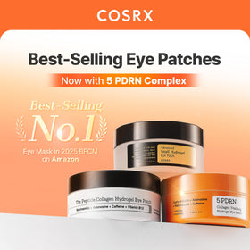 COSRX patch applied under eye demonstrating contour fit