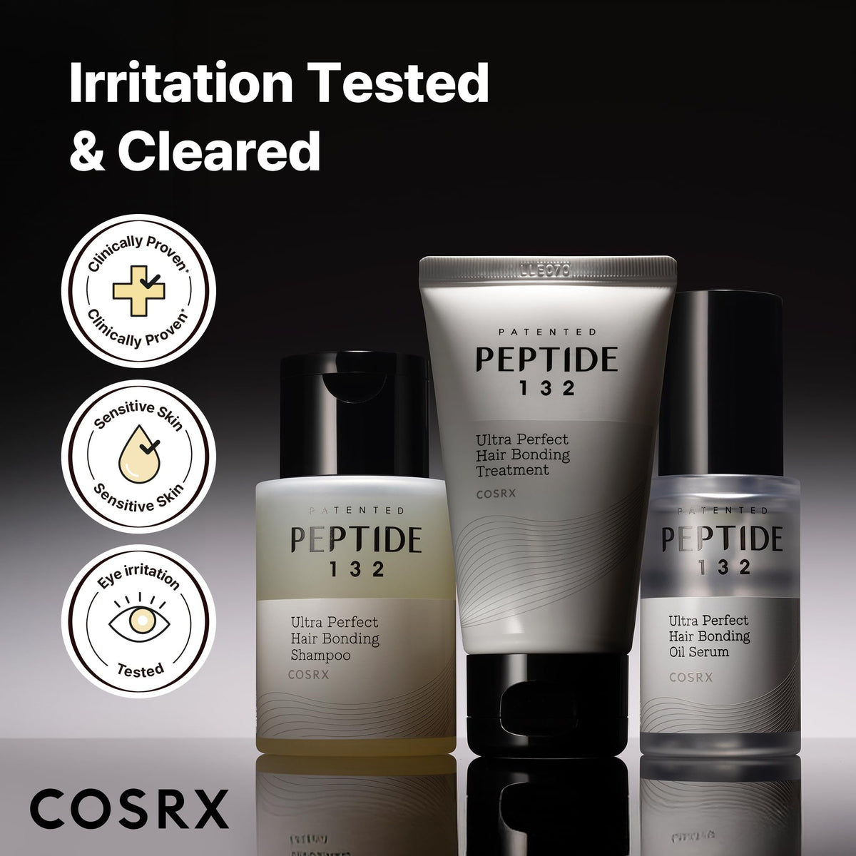COSRX hair oil pump detail delivering one-pump shine and frizz control