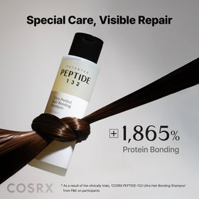 COSRX bottle next to ruler showing 6.76 fl oz size and travel-friendly benefit