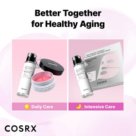 COSRX ingredients label closeup highlighting peptides and collagen transparency benefit