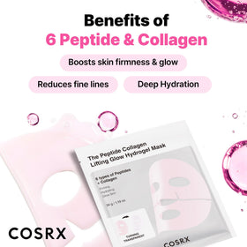 COSRX mask applied on model demonstrating even fit and overnight comfort benefit