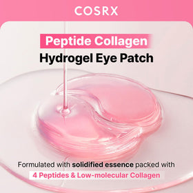 COSRX open jar revealing pink hydrogel patches and silky essence for quick hydration