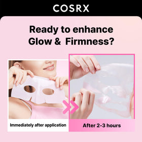 COSRX opened pouch revealing hydrogel mask ready to apply for concentrated delivery