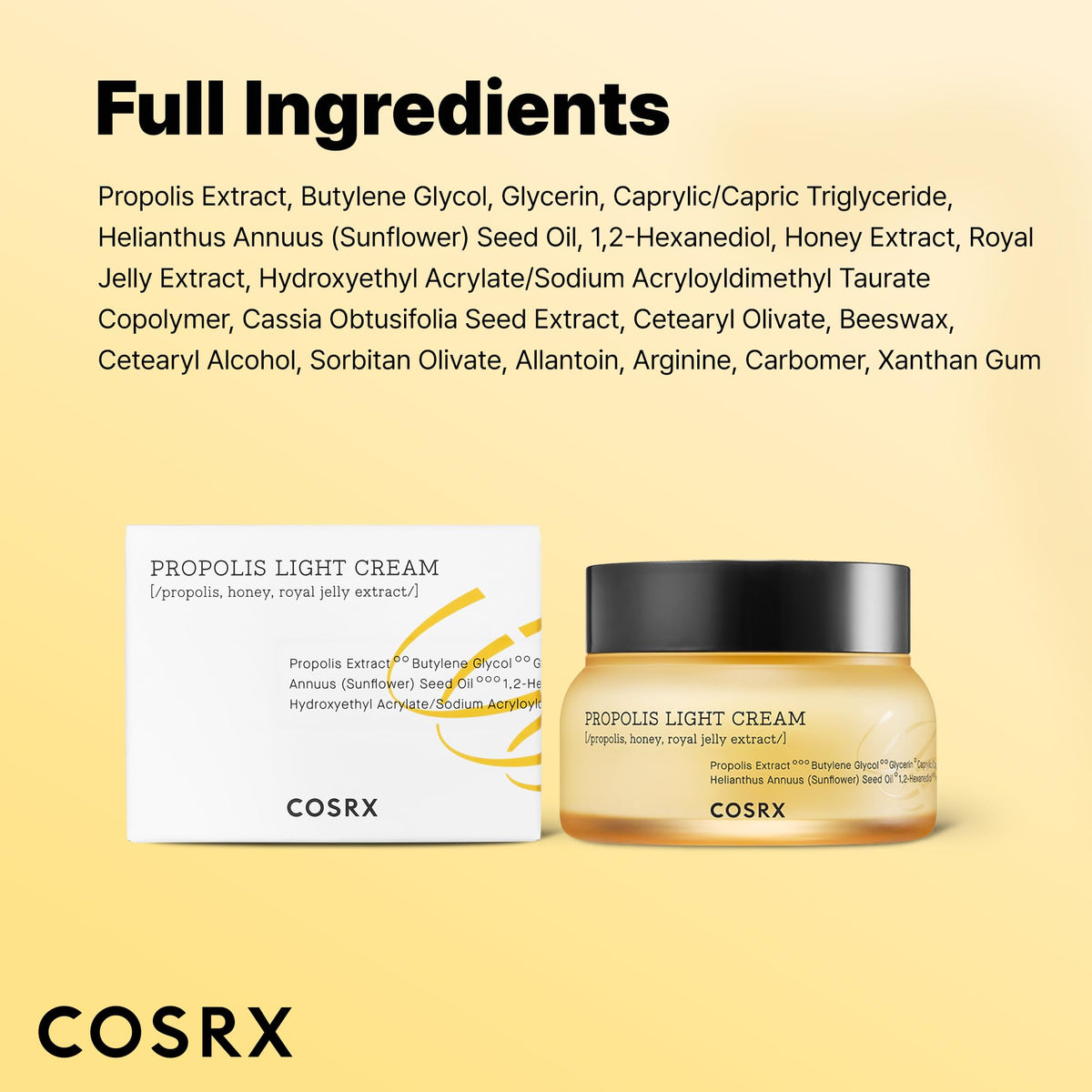 COSRX with honey and royal jelly ingredients illustrating natural nourishment benefits