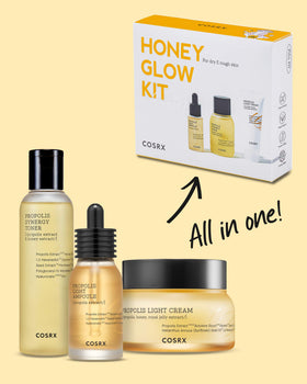 COSRX propolis synergy toner bottle close-up highlighting clear liquid hydration