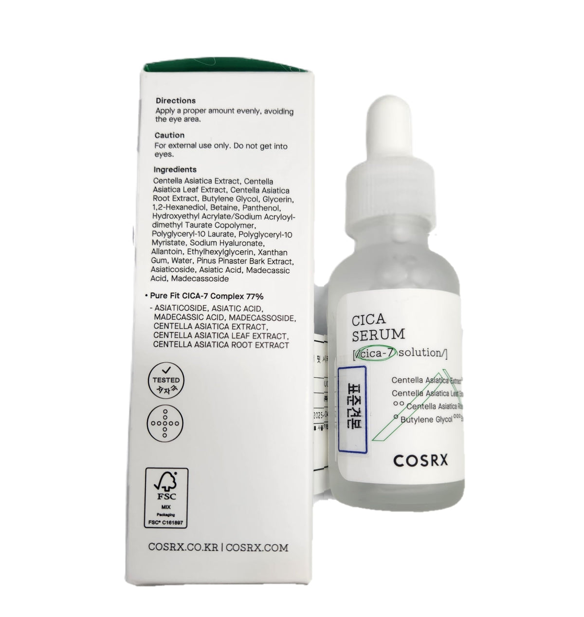 COSRX applying serum to hand to show lightweight feel and layering benefit