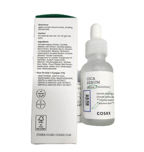 COSRX applying serum to hand to show lightweight feel and layering benefit