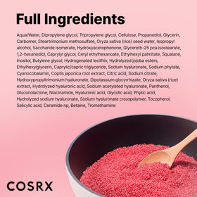 COSRX before and after skin texture highlighting pore refinement benefit