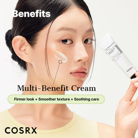COSRX applying to neck illustrating targeted application and improved texture