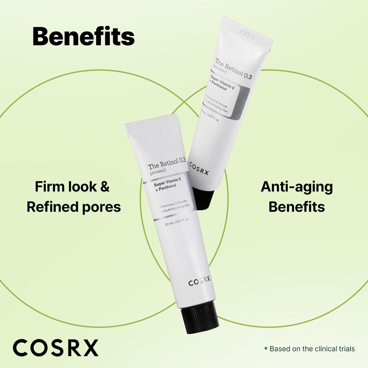 COSRX cream in hand to demonstrate compact 0.67 oz size and easy dispensing