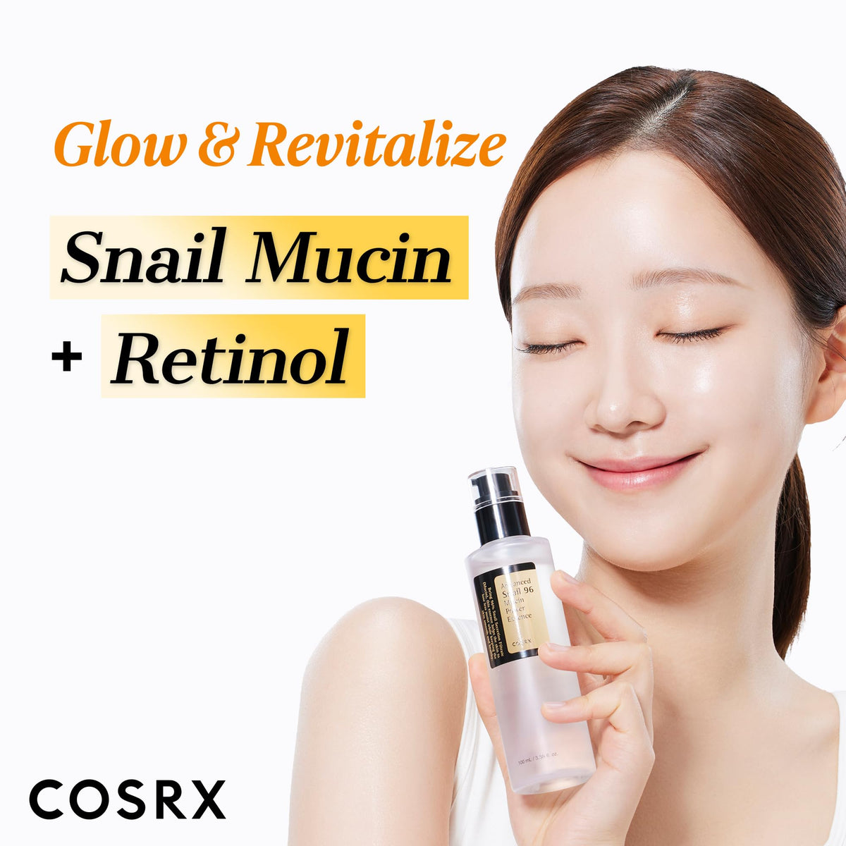 COSRX pea-sized retinol application illustrating safe use