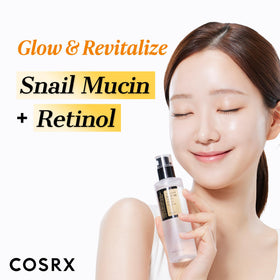 COSRX pea-sized retinol application illustrating safe use