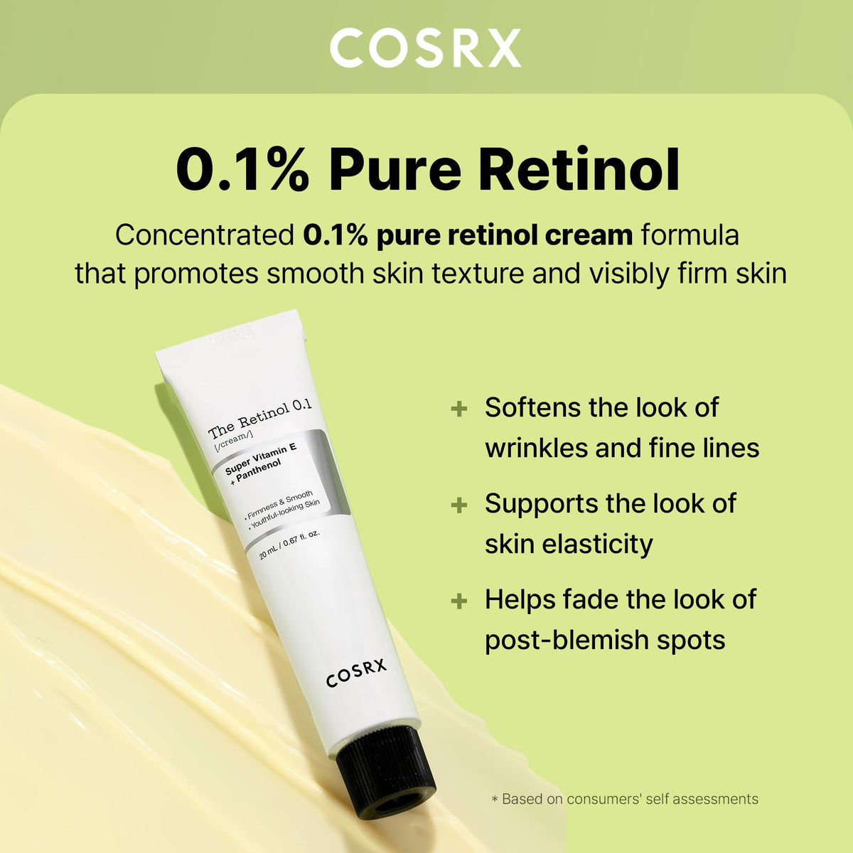 COSRX creamy texture close-up illustrating smooth, non-greasy finish