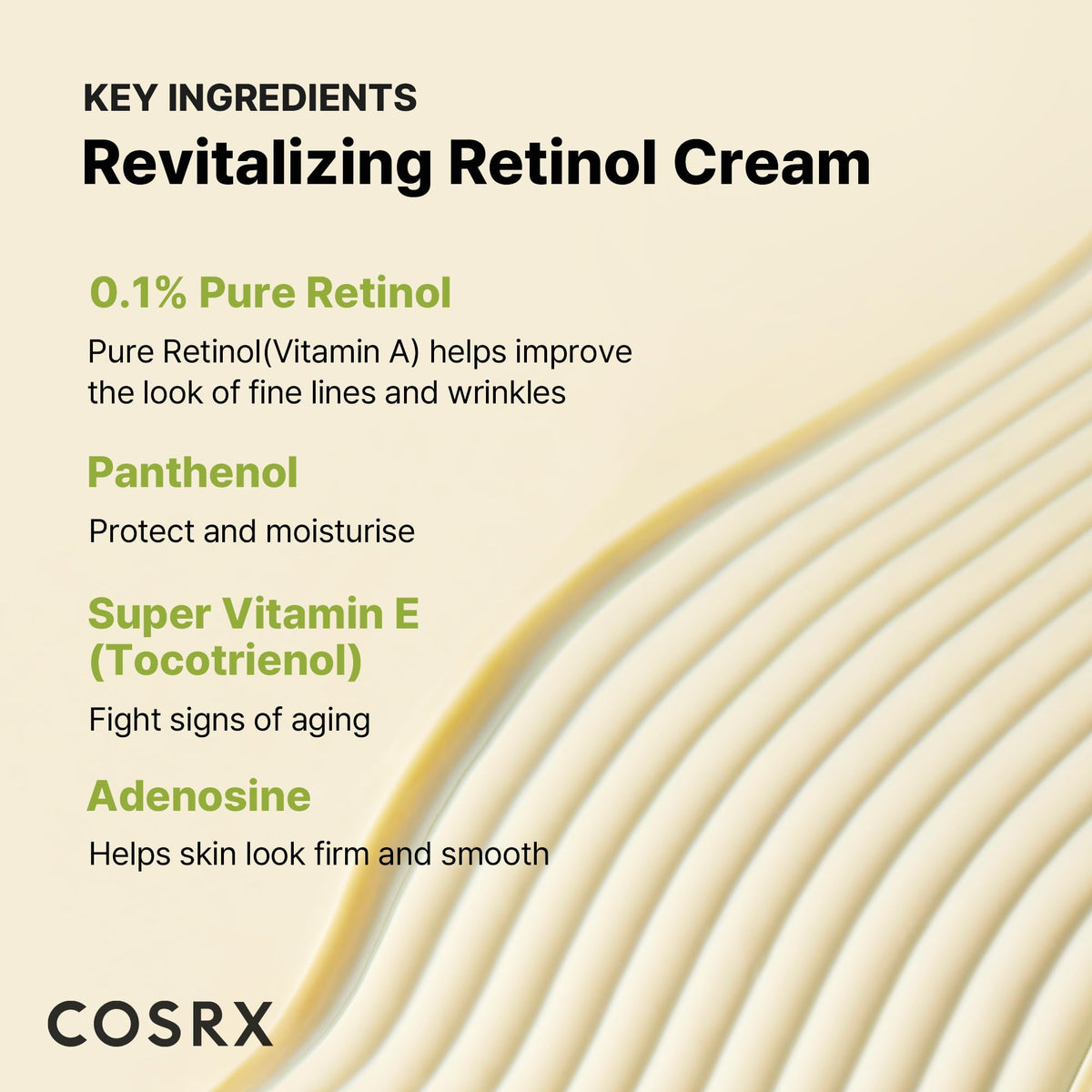 COSRX application to eye and neck demonstrating targeted firming support