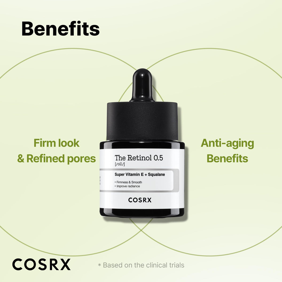 COSRX bottle next to everyday items to show compact size and travel convenience