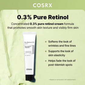 COSRX texture closeup displaying smooth cream consistency for gentle hydration