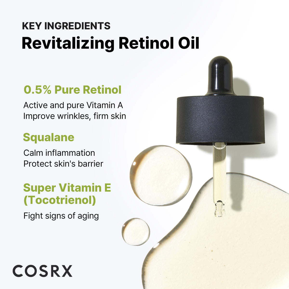 COSRX close-up of oil texture highlighting smooth, non-greasy hydration