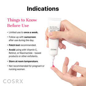 COSRX rinsing off peel in sink showing easy wash-off and refreshed skin feel