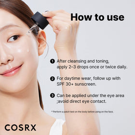 COSRX next to coin size-comparison illustrating compact travel-friendly size