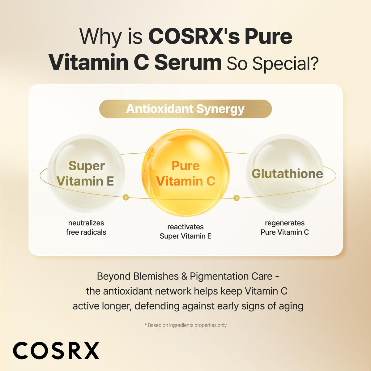 COSRX serum applied to cheek illustrating smoothing and brightening effect