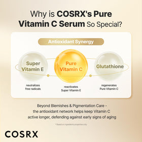 COSRX serum applied to cheek illustrating smoothing and brightening effect