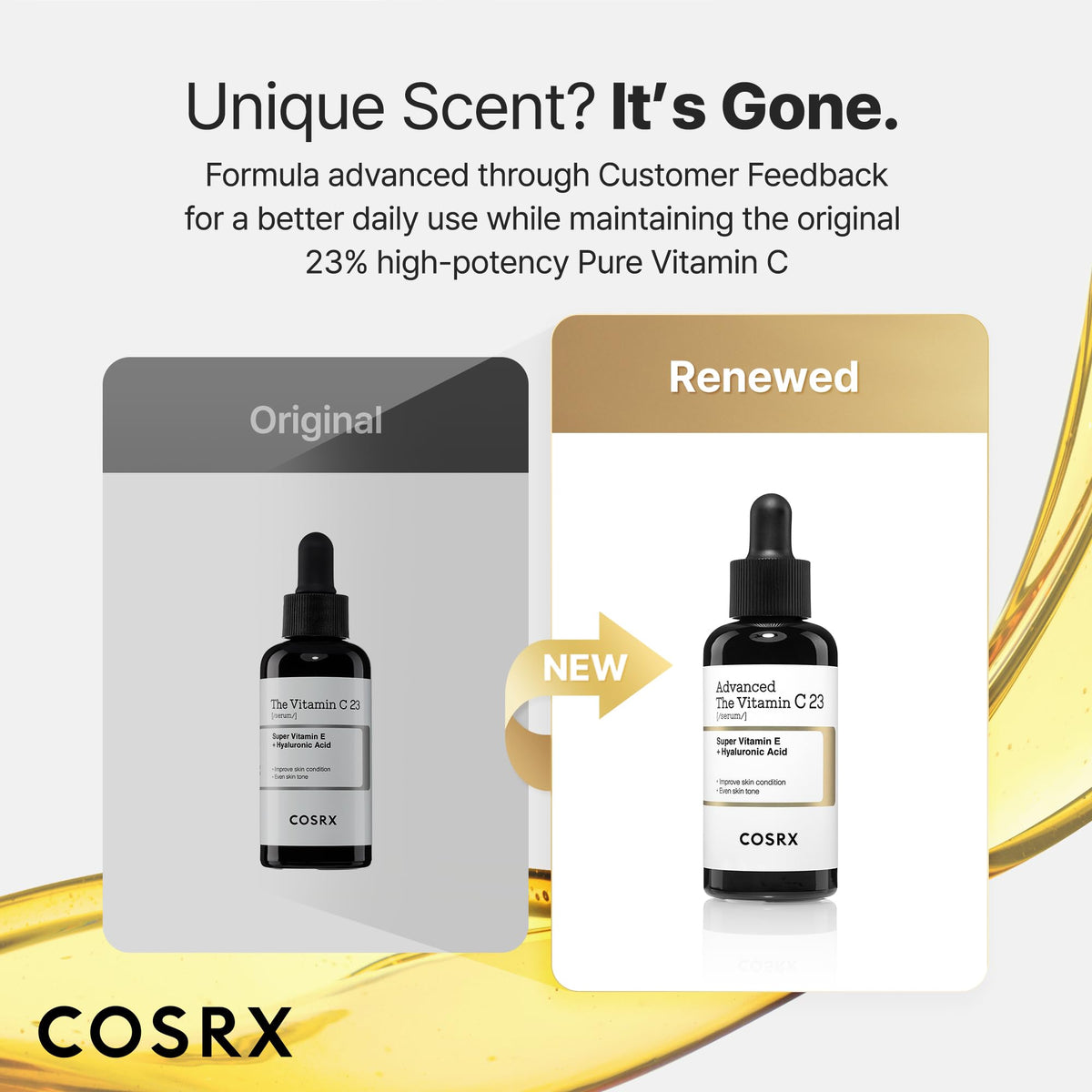 COSRX lightweight serum texture close-up highlighting fast-absorbing finish