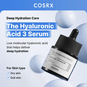 COSRX dropper dispensing a clear drop of serum demonstrating controlled application