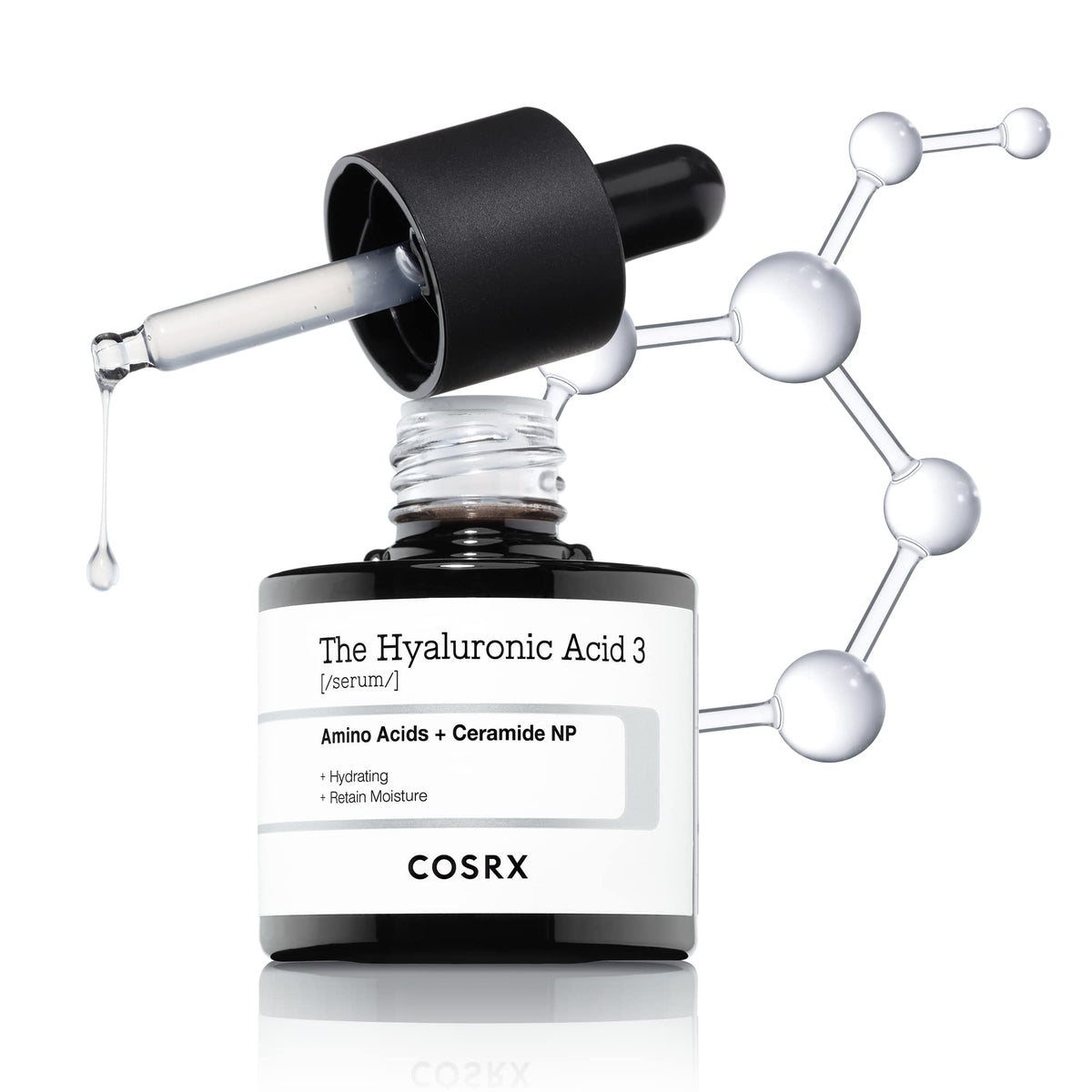 COSRX front packaging showing compact hydrating 20ml bottle and product name