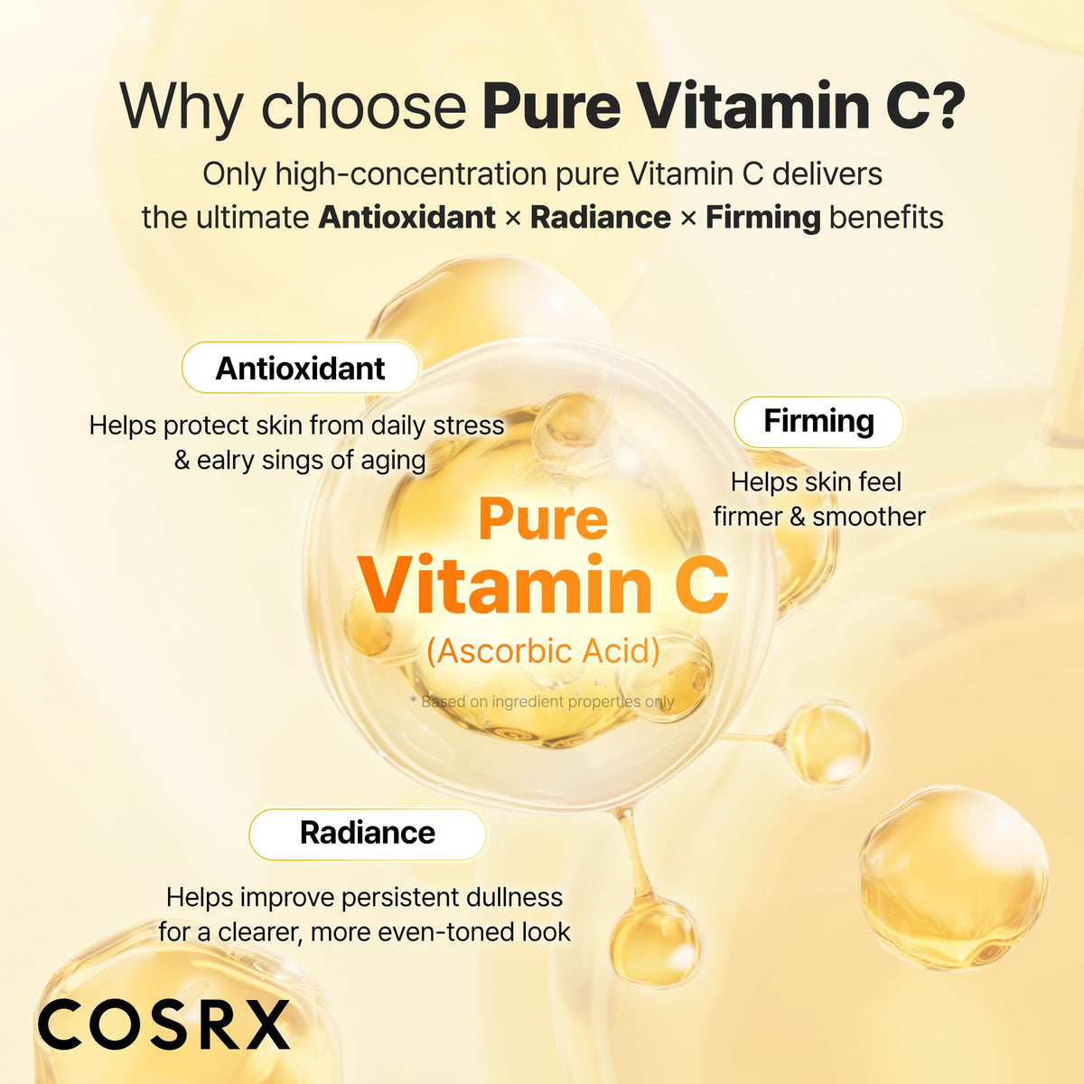 COSRX label close-up showing ingredient list and transparent formulation benefit