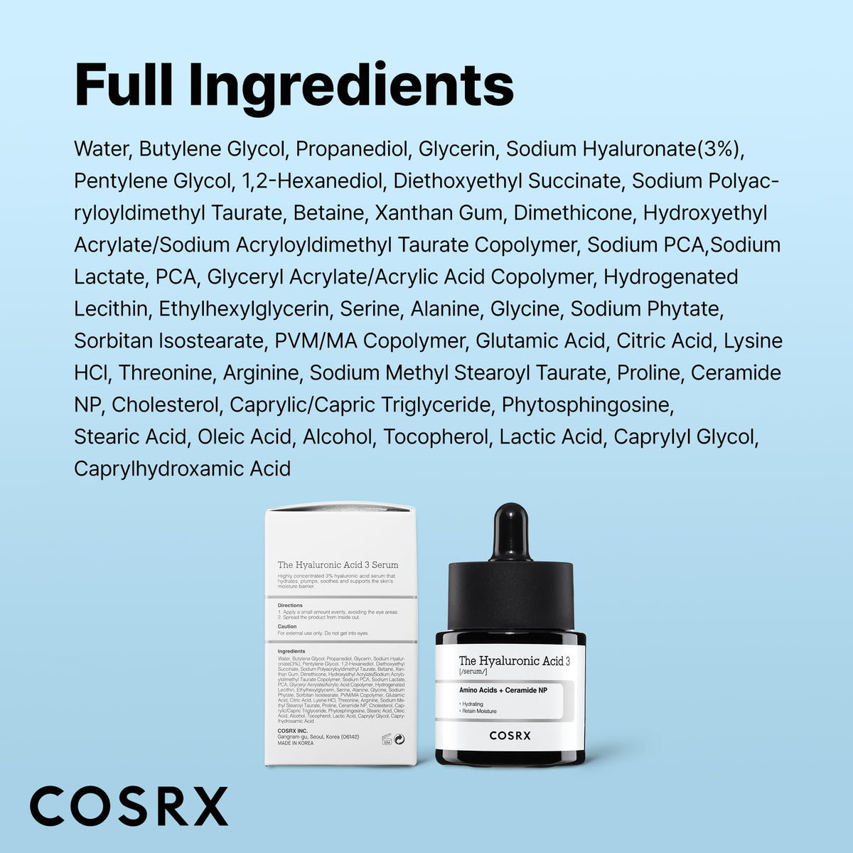 COSRX lifestyle shot on bathroom counter suggesting daily skincare simplicity