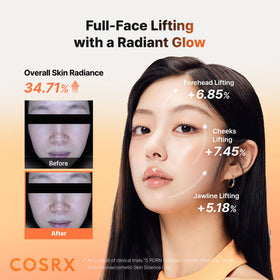 COSRX bottle beside ruler showing 3.38 fl oz scale for accurate sizing